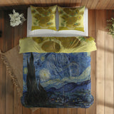 The Starry Night & Sunflowers Çift Taraflı Nevresim Takımı