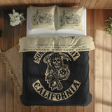 Sons of Anarchy & Harley Davidson Model 28B Vintage Çift Taraflı Nevresim Takımı