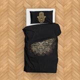 Gold Hamsa & Golden Lotus Çift Taraflı Nevresim Takımı
