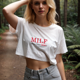 MILF / Man I Love Ferrari Crop Tişört