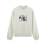 Amy Winehouse at the laundromat 2004 Oversize Sweatshirt