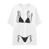 Black Bikini Oversize Tişört