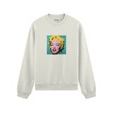 Andy Warhol / Marilyn Monroe Blue Oversize Sweatshirt