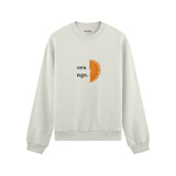 Orange Oversize Sweatshirt
