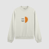 Orange Oversize Sweatshirt