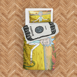 Morty Dollar & Morty in Paradise Çift Taraflı Nevresim Takımı