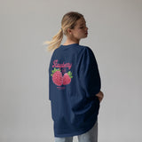 Raspberry Oversize Tişört
