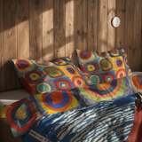 Gaifū kaisei & Color Study, Squares with Concentric Circles Çift Taraflı Nevresim Takımı