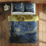The Starry Night & Sunflowers Çift Taraflı Nevresim Takımı