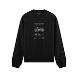 Harley Davidson Model 28B Motosiklet Oversize Sweatshirt