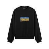 Buğday Tarlası ve Kargalar Oversize Sweatshirt