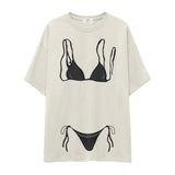 Black Bikini Oversize Tişört