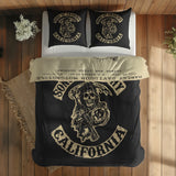 Sons of Anarchy & Harley Davidson Model 28B Vintage Çift Taraflı Nevresim Takımı