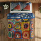 Gaifū kaisei & Color Study, Squares with Concentric Circles Çift Taraflı Nevresim Takımı