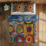 Gaifū kaisei & Color Study, Squares with Concentric Circles Çift Taraflı Nevresim Takımı