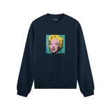 Andy Warhol / Marilyn Monroe Blue Oversize Sweatshirt