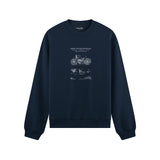 Harley Davidson Model 28B Motosiklet Oversize Sweatshirt