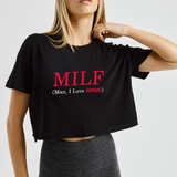 MILF / Man I Love Ferrari Crop Tişört