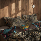 Hypnotic & Gold Mandala Çift Taraflı Nevresim Takımı