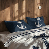 Sailor & Compass / Blue Çift Taraflı Nevresim Takımı