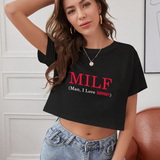 MILF / Man I Love Ferrari Crop Tişört