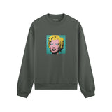 Andy Warhol / Marilyn Monroe Blue Oversize Sweatshirt