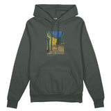 Café Terrace at Night Oversize Hoodie