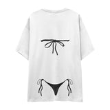 Black Bikini Oversize Tişört