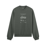 Harley Davidson Model 28B Motosiklet Oversize Sweatshirt