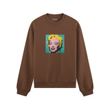 Andy Warhol / Marilyn Monroe Blue Oversize Sweatshirt