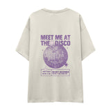 Meet Me At The Disco Oversize Tişört