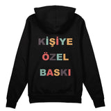 Kişiye Özel Baskılı Oversize Hoodie
