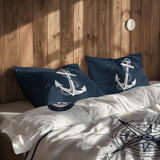 Sailor & Compass / Blue Çift Taraflı Nevresim Takımı