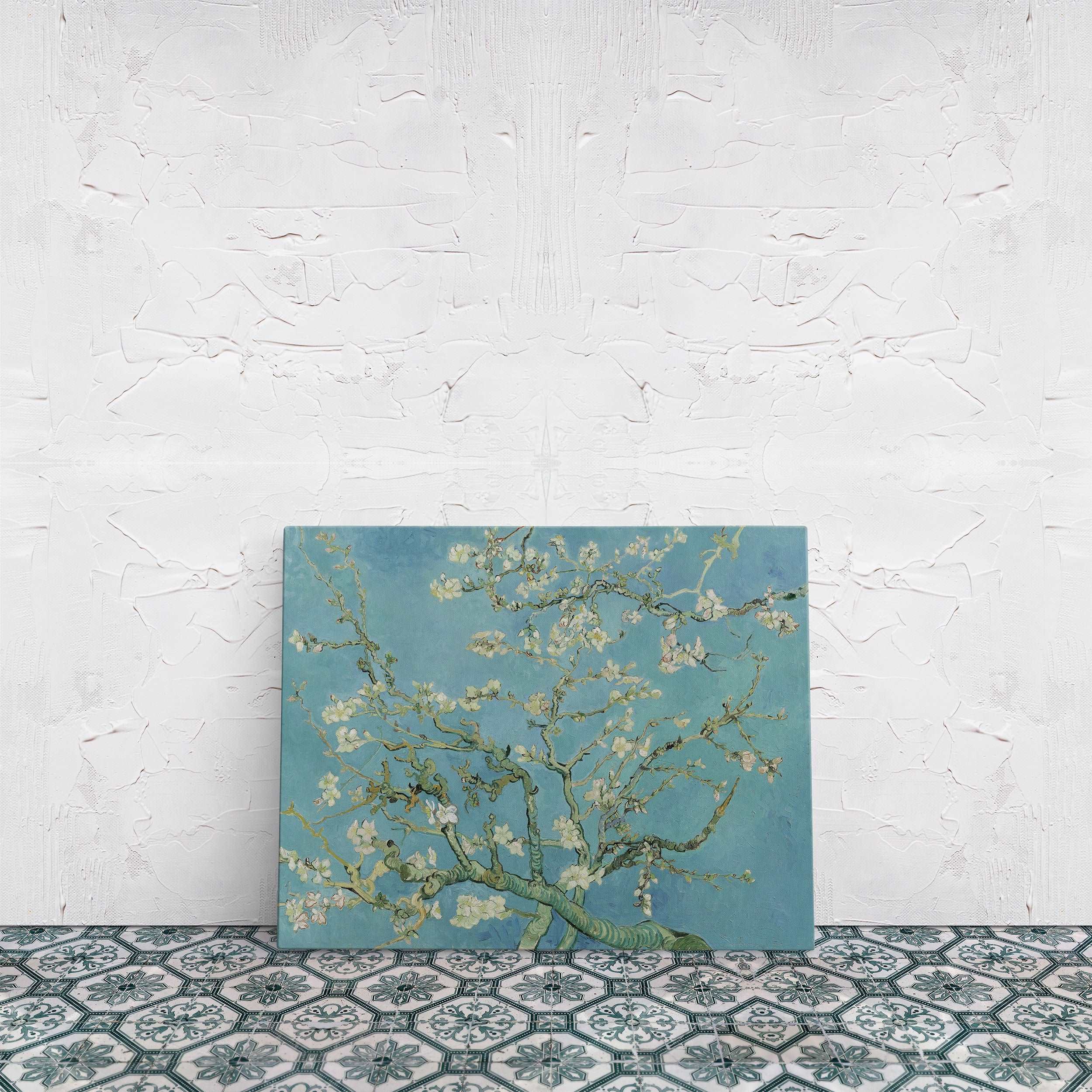Almond Blossoms - Çiçek Açan Badem Ağacı Kanvas Tablo