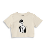 Audrey Hepburn Crop Tişört