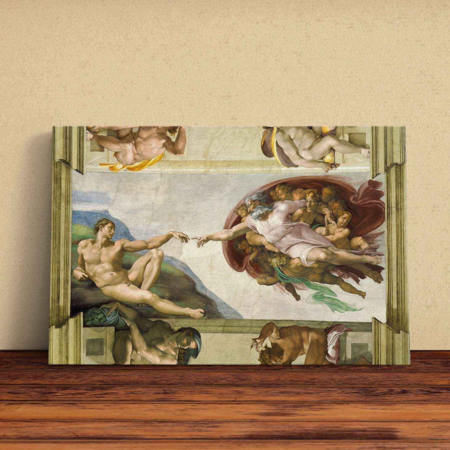 Adem'in Yaratılışı - The Creation of Adam Kanvas Tablo
