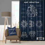 Arc Reactor Navy Blue Perde