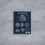 Arc Reactor Navyblue Kanvas Tablo