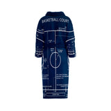 Basketball Court Navyblue - Basketbol Sahası Bornoz