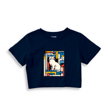 Bauhaus Cat Crop Tişört