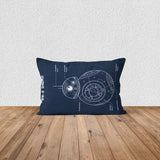 BB-8 Navyblue Çift Taraflı Yastık Kılıfı 2 Adet
