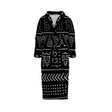 Dark Aztec - Etnik Desenli Bornoz