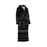 Dark Aztec - Etnik Desenli Bornoz