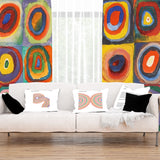 Color Study, Squares with Concentric Circles Fon Perde