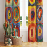 Color Study, Squares with Concentric Circles Fon Perde