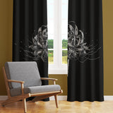 Gray Flower Fon Perde