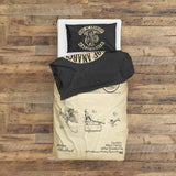 Sons of Anarchy & Harley Davidson Model 28B Vintage Çift Taraflı Nevresim Takımı