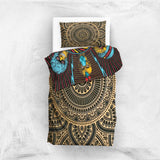 Hypnotic & Gold Mandala Çift Taraflı Nevresim Takımı