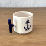 SAILOR - Çapa T Lacivert Kulplu Bardak