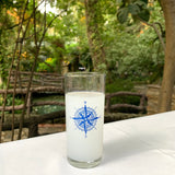 Compass / Pusula Baskılı Paşabahçe Rakı Kadehi